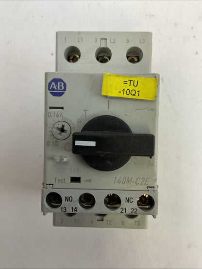 ALLEN BRADLEY 140M-C2E-A16 MOTOR PROTECTOR SER B 0.10-0.16A