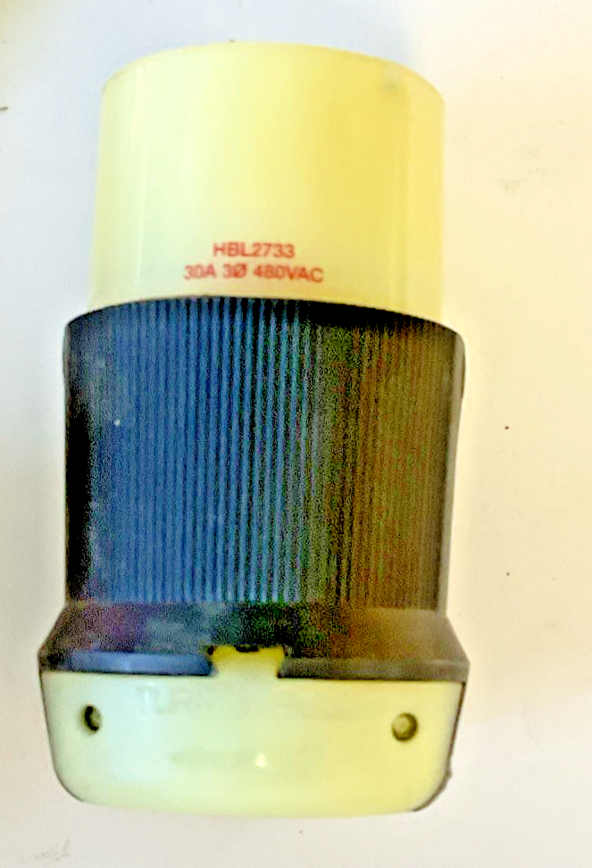 HUBBELL HBL2733 TWIST LOCK PLUG 480VAC 30A