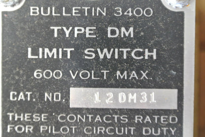 CLARK / AO SMITH 12DM31 LIMIT SWITCH - DUST- & OIL-TIGHT 600VAC - NEW SURPLUS