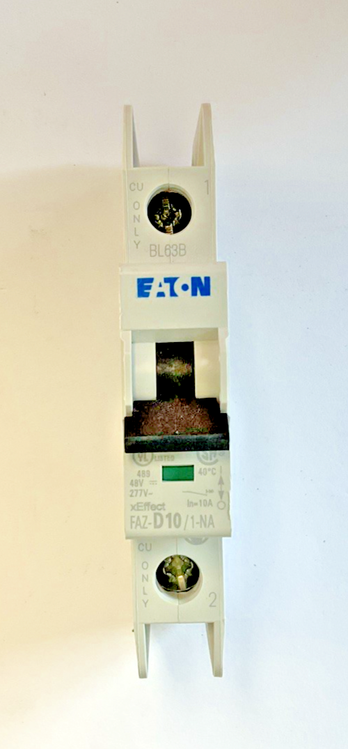 EATON FAZ-D10/1-NA-SP CIRCUIT BREAKER 10A 1POLE 240VAC 50/60HZ CAT.A