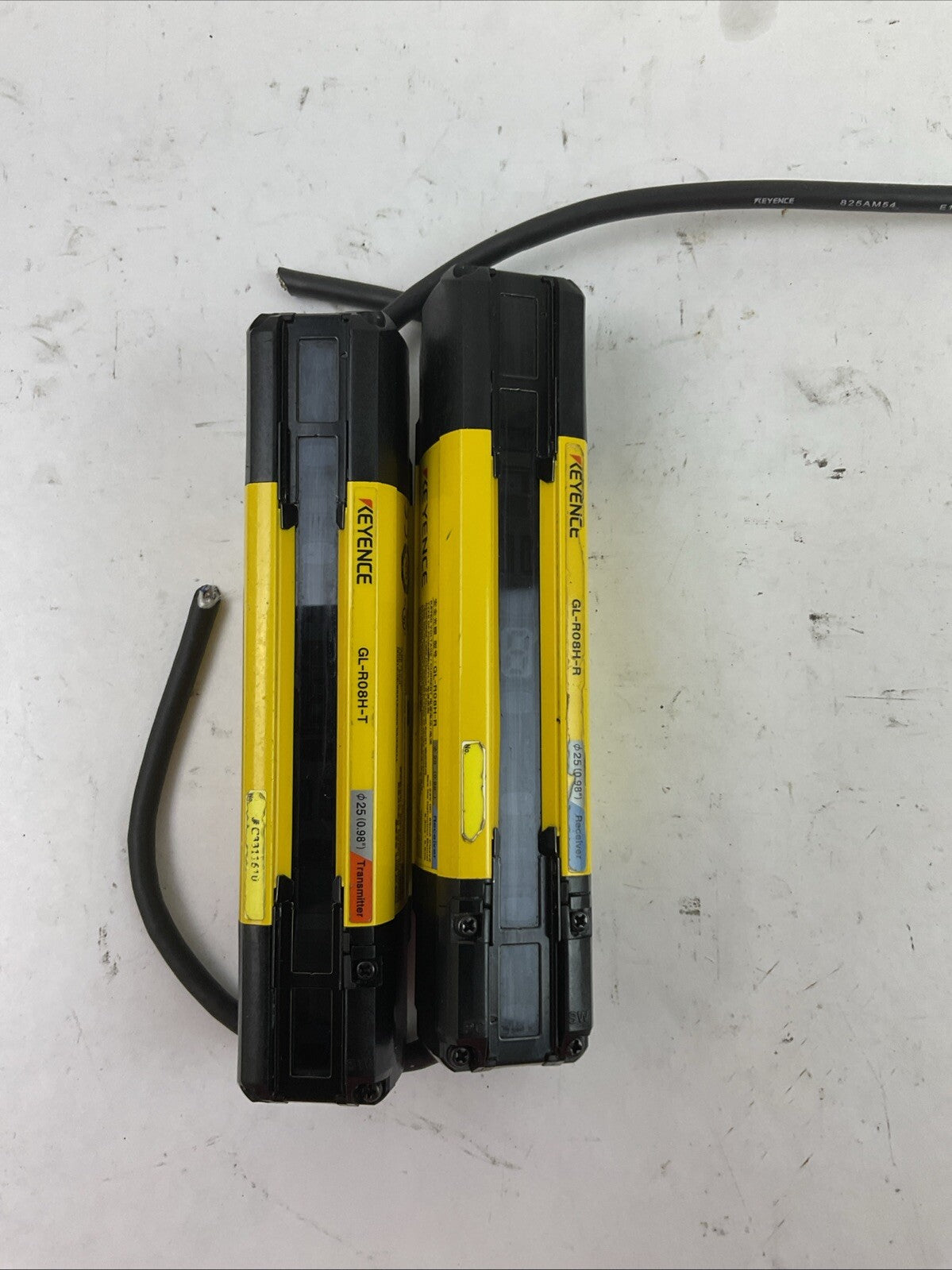 KEYENCE GL-R08H-T TRANSMITTER GL-R08H-R RECEIVER 24VDC LIGHT CURTAIN