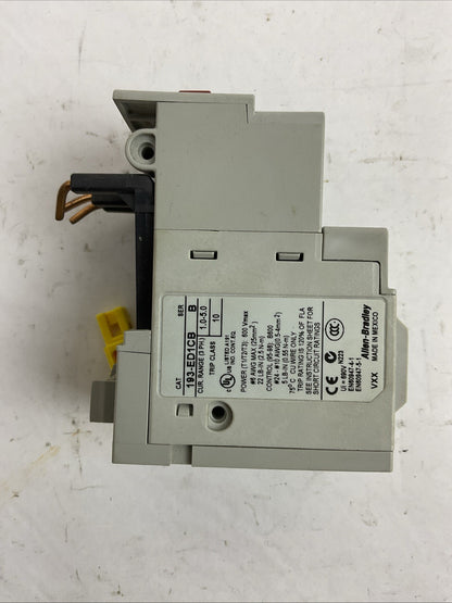 ALLEN BRADLEY 193-ED1CB SER B 1.0-5.0A OVERLOAD RELAY