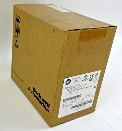 ALLEN BRADLEY 25B-D2P3N104 POWER FLEX  AC DRIVE FRN 5.001 SER A OUTPUT 2.3A 1HP