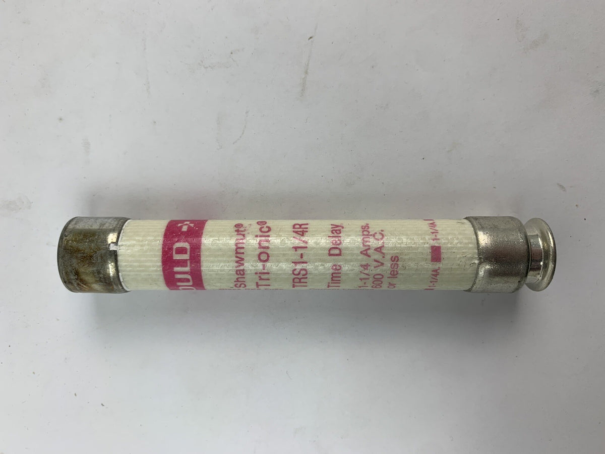 Gould Shawmut Tri-Onic TRS1 1/4R 1 1/4A 600VAC Fuse "Lot of 10"
