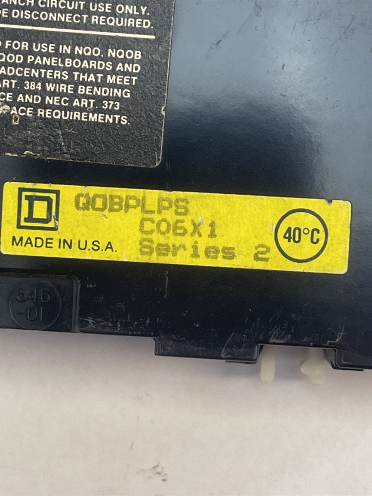 SQUARE D QOBPLPS POWER LINK POWER SUPPLY INPUT 208-240VAC OUTPUT 24VDC 4AMP