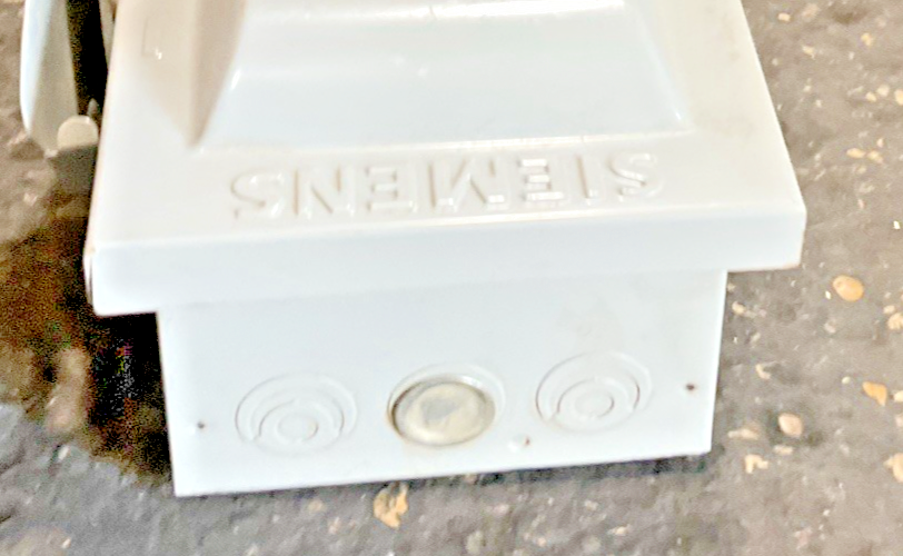 SIEMENS HF321N FUSIBLE SAFETY SWITCH 30A 240VAC 250VDC VBII