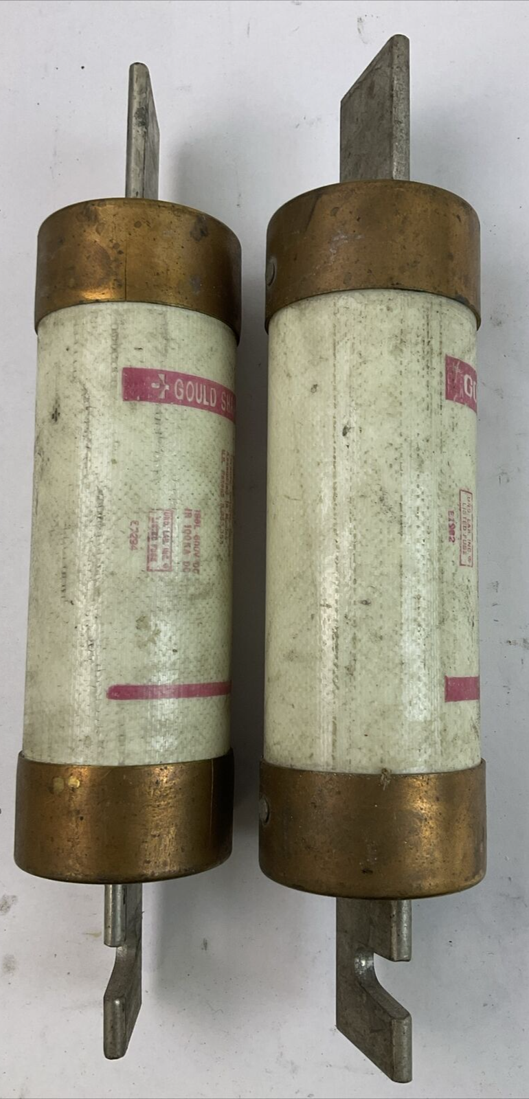 GOULD SHAWMUT TRS300R TRI-ONIC TIME DELAY FUSE 600VAC 300AMP (LOT OF 2)