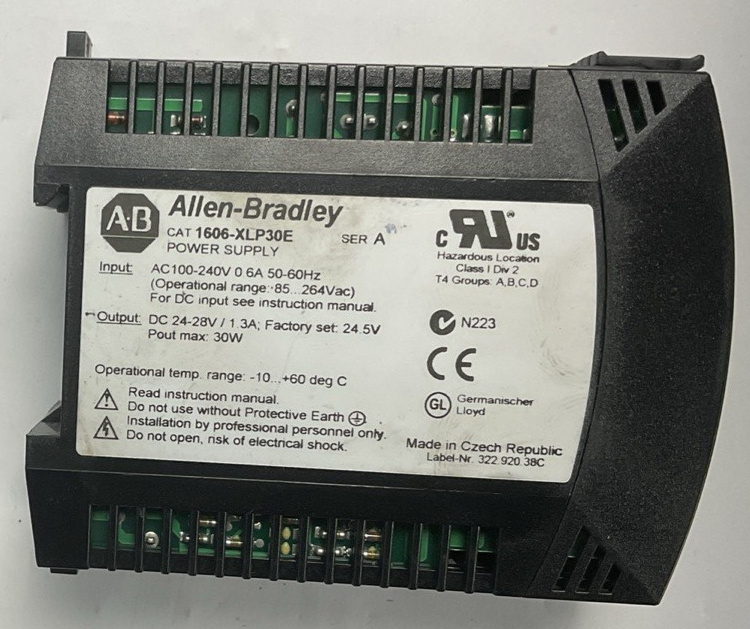 ALLEN BRADLEY 1606-XLP30E POWER SUPPLY SER.A 240V 50-60HZ