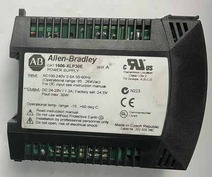 ALLEN BRADLEY 1606-XLP30E POWER SUPPLY SER.A 240V 50-60HZ