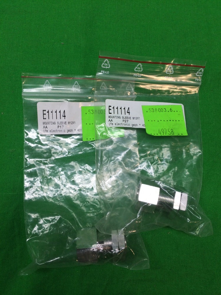 *LOT OF 2* NEW IFM E11114 MOUNTING SLEEVES