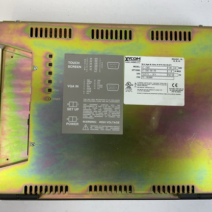 XYCOM PM-102000 100-240VAC 1.0A 50/60HZ XT1502-BB-RB DISPLAY PANEL XT 1502