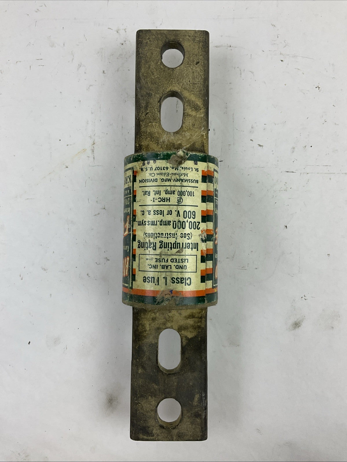 BUSSMANN KRP-C 1000 HI-CAP TIME DELAY CURRENT LIMITING FUSE 1000AMP 600VAC