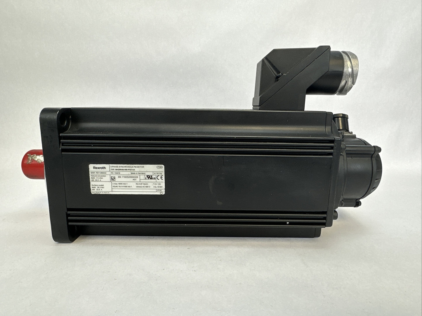 REXROTH MHD093B-058-PG0-AA 3-PHASE SYNCHRONOUS PM-MOTOR AC 600 V