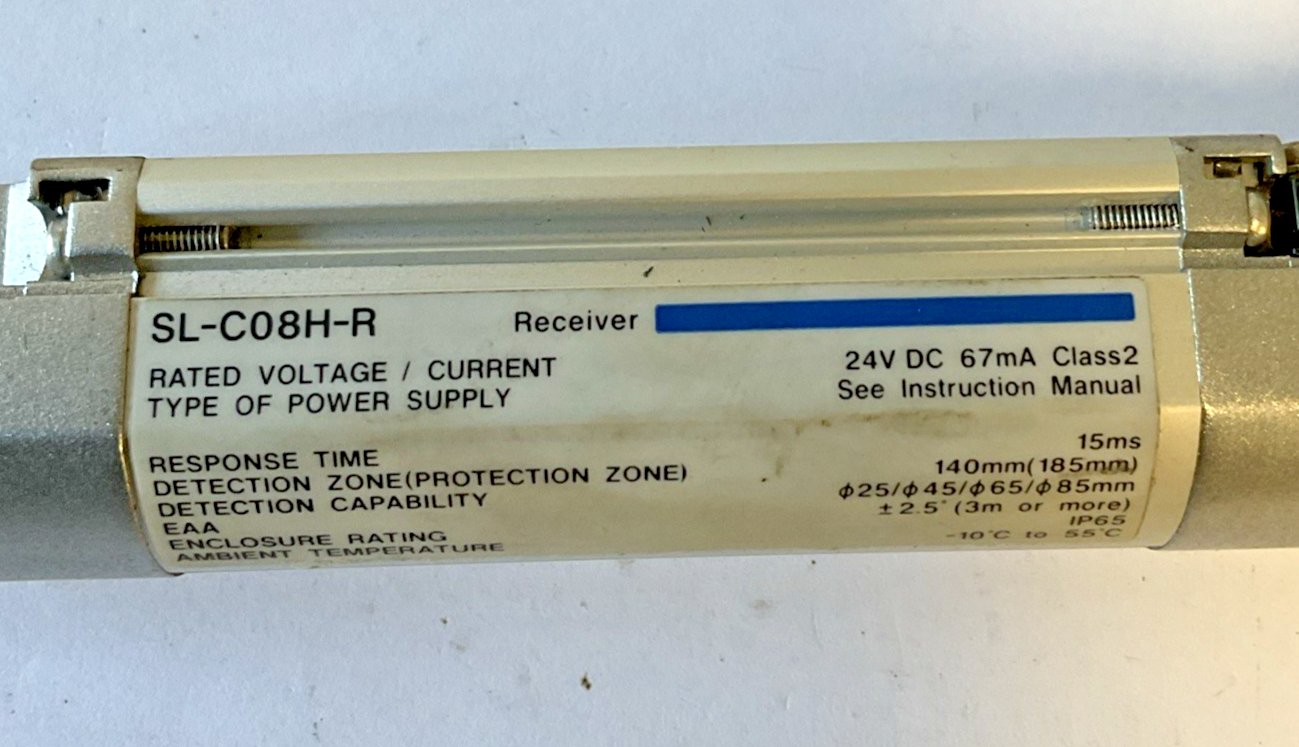 KEYENCE SL-C08H-R / SL-C08H-T  TRANSMITTER AND  RECIEVER 24VDC