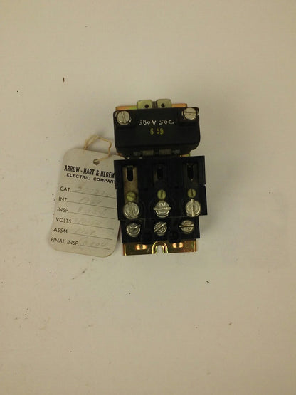 ARROW HART & HEGEMAN 27723U MAGNETIC CONTACTOR, 240V, F.L. 20A, L.R. 120A, NIB