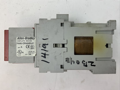 ALLEN BRADLEY 700S-CF620DJC COIL 24VDC 700-CF310D* 600VAC 25A SER A 100S-F SER B