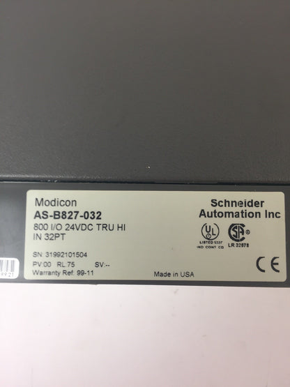 AEG MODION SCHNEIDER AS-B827-032 INPUT MODULE 24VDC
