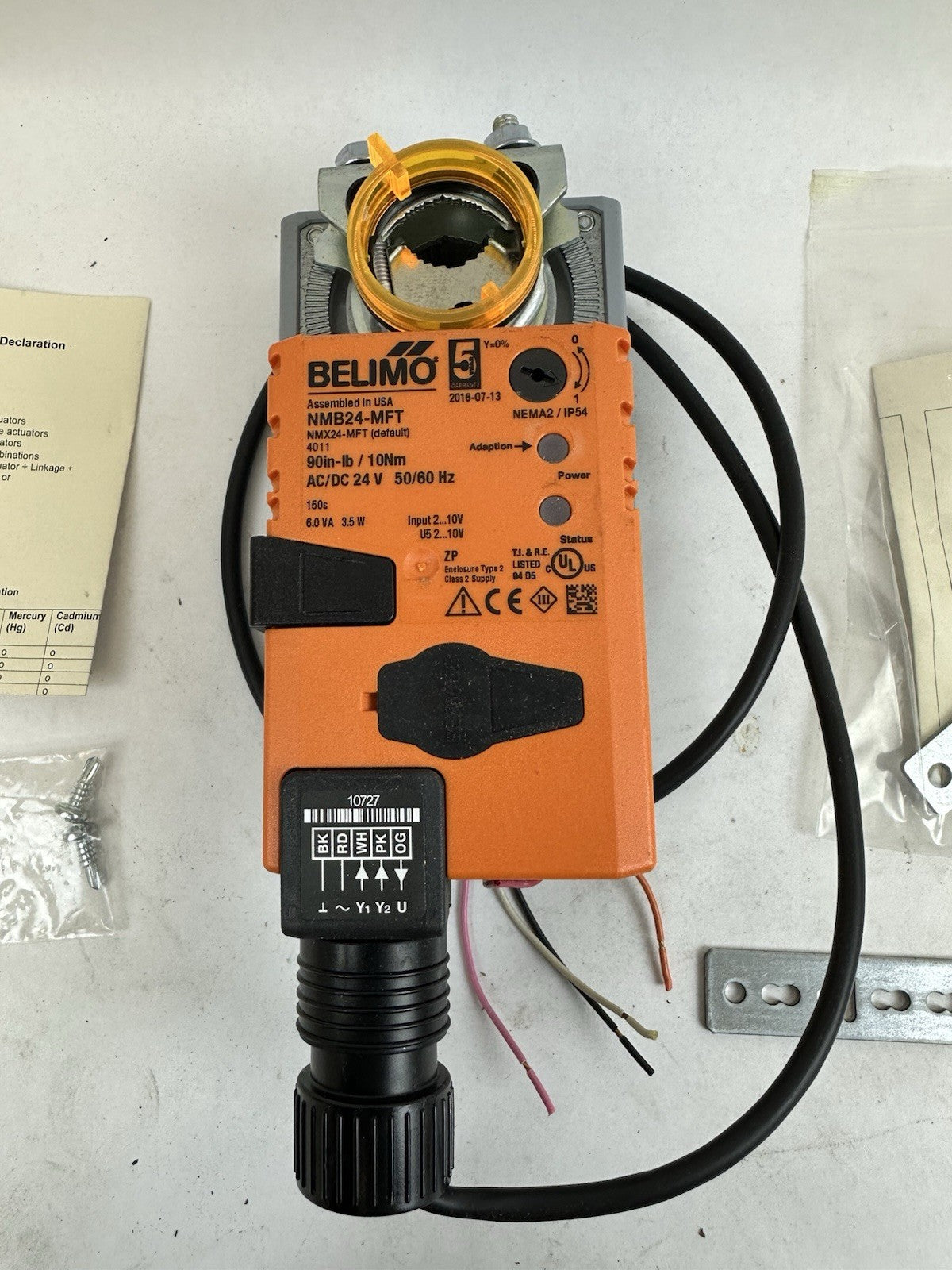 BELIMO NMB24-MFT DAMPER ACTUATOR 24V 90IN-LB 10NM 50/60HZ