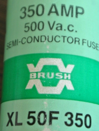BOX of 5 / BRUSH XL50F350 SEMICONDUCTOR FUSE / 350A / 500VAC / NEW SURPLUS