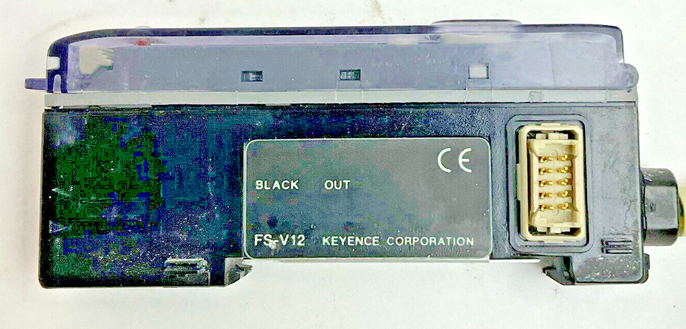 KEYENCE FS-V12 FIBER OPTIC PHOTOELECTRIC SENSOR 24V 20MA ***LOTOF3***