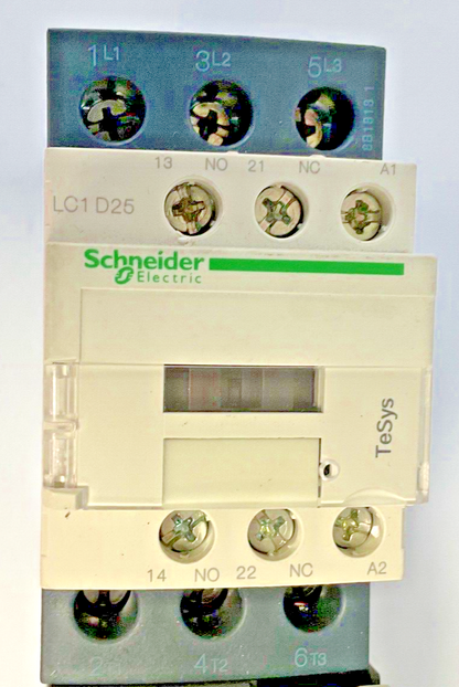 SCHNEIDER ELECTRIC LC1 D25 W/ LRD 22 CONTACTOR