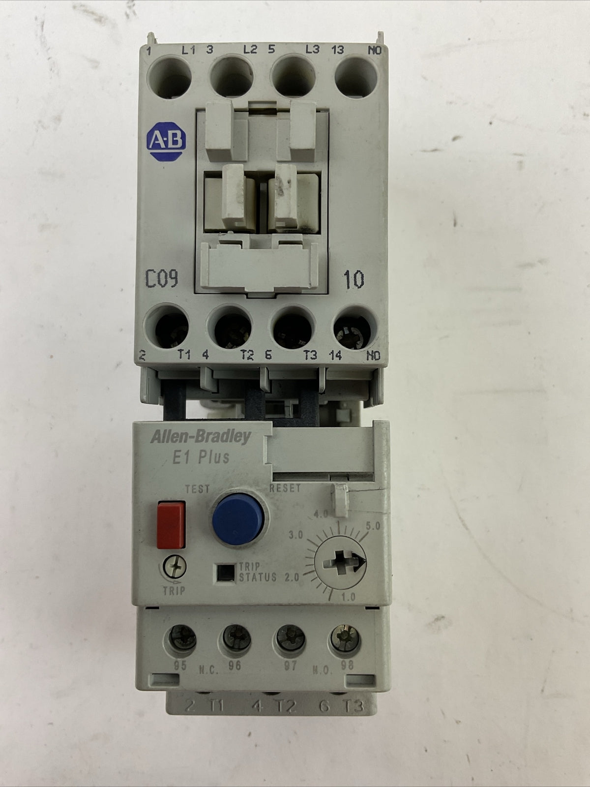 ALLEN BRADLEY STARTER (100-C09*10 SER A COIL 120V + 193-EECB SER C 1.0-5.0A)