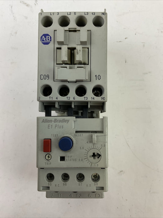 ALLEN BRADLEY STARTER (100-C09*10 SER A COIL 120V + 193-EECB SER C 1.0-5.0A)