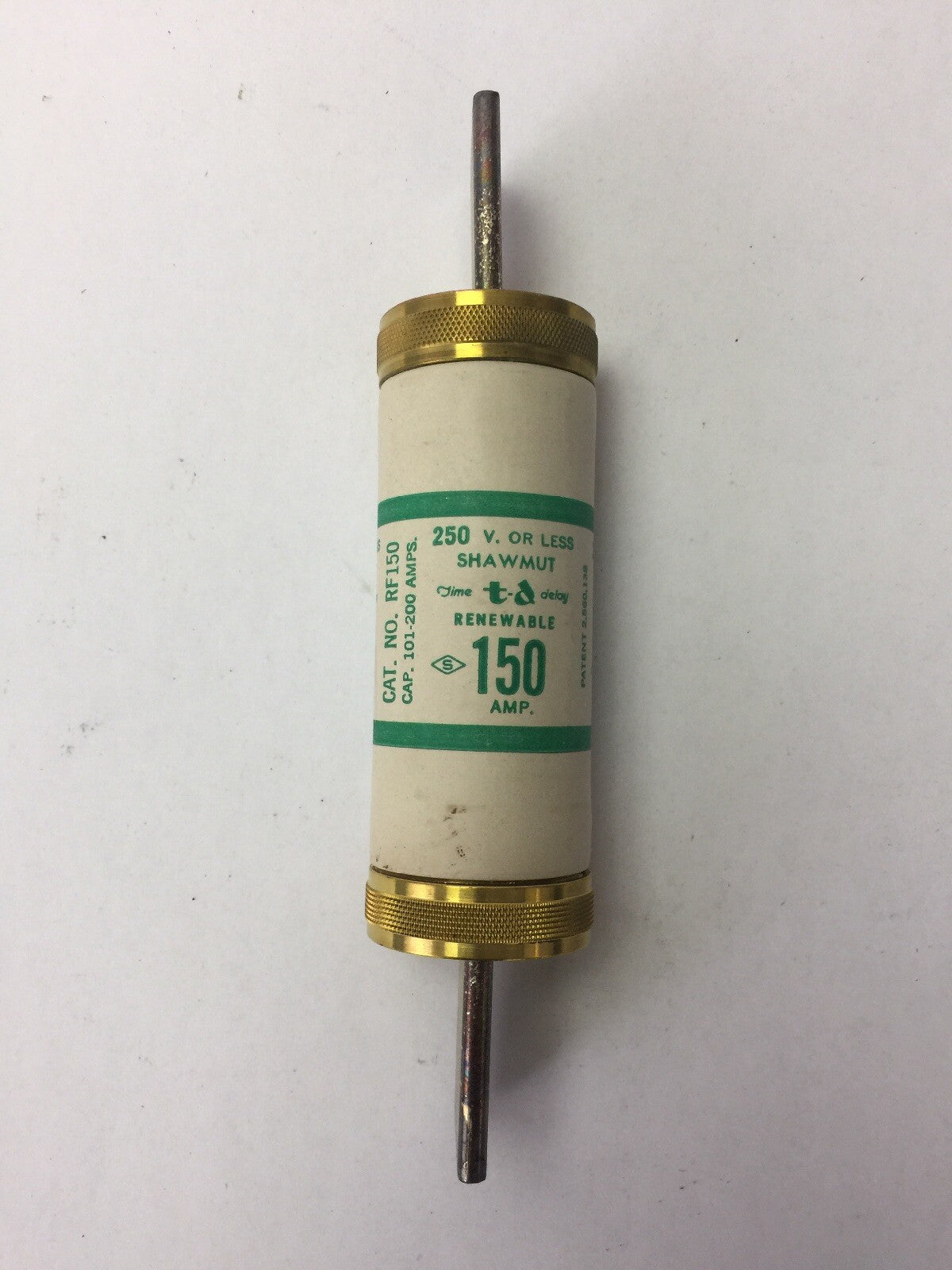 SHAWMUT RF150 TIME DELAY RENEWABLE FUSE 150 AMP 250 VOLT