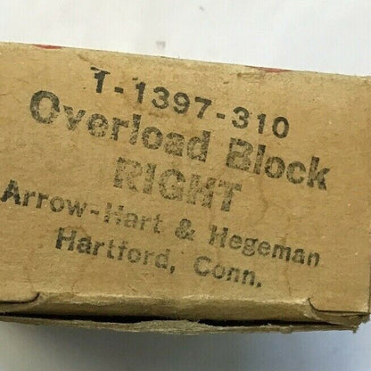 ARROW HART 1-1397-310 OVERLOAD BLOCK RIGHT