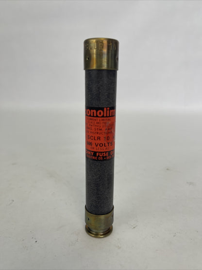 ECONOLIM SCLR10 CURRENT LIMITING CLASS RK1 FUSE 600VAC 10AMP (LOT OF 11)
