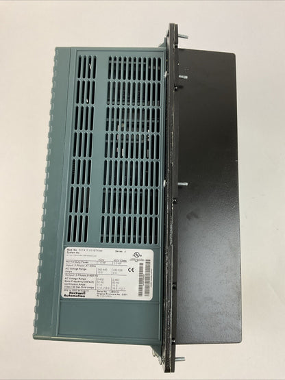 ROCKWELL AUTOMATION 9VT41F-011BTANN AC DRIVE SER A 400V 7.5HP FIRMWARE NO 3.001