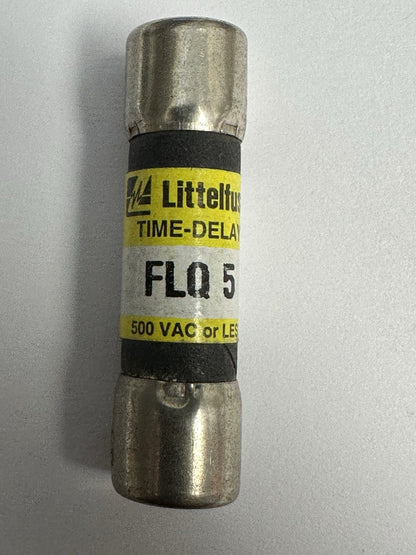 LITTELFUSE FLQ-5 5 AMP 500VAC TIME-DELAY FUSE *LOT OF 6*