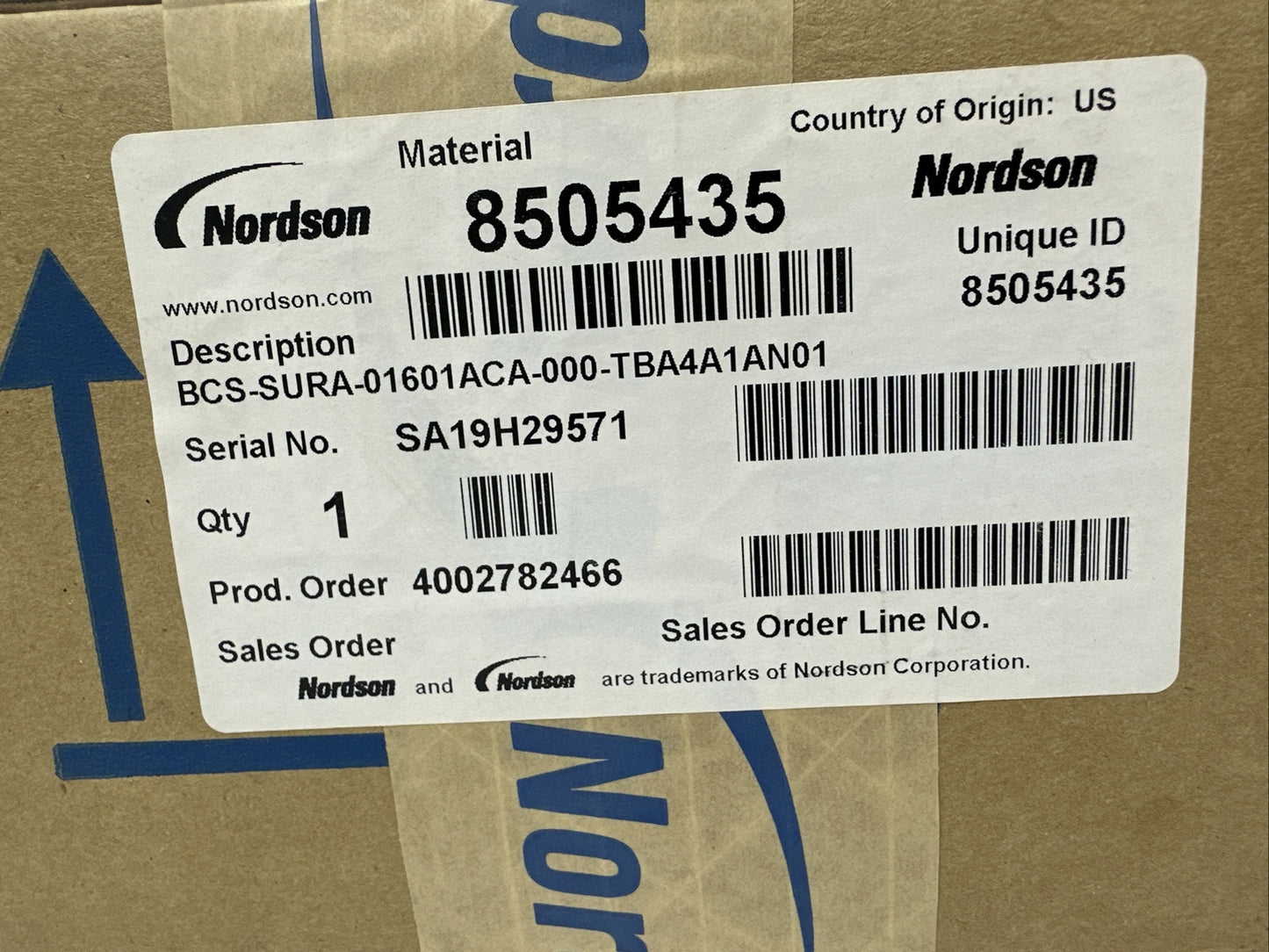 NORDSON 8505435 BCS-SURA-01601ACA-000-TBA4A1AN01 SUREBEAD A GUN