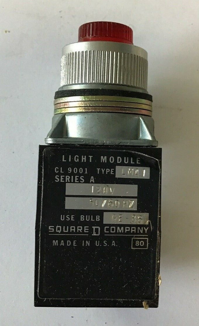 SQUARE D 9001 LR2L ILLUMINATED PUSHBUTTON SERIES A***LOTOF7***