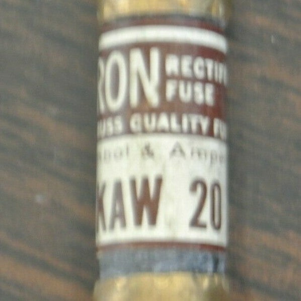BOX of 10 / BUSSMANN / TRON KAW20 RECTIFIER FUSE / 130VAC / 20A / NEW SURPLUS
