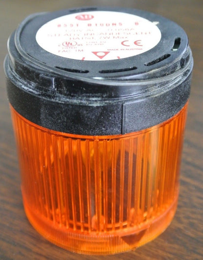 ALLEN-BRADLEY 855T-B10DN5 AMBER STACK LIGHT STEADY 120VAC *NO GASKET/RING*