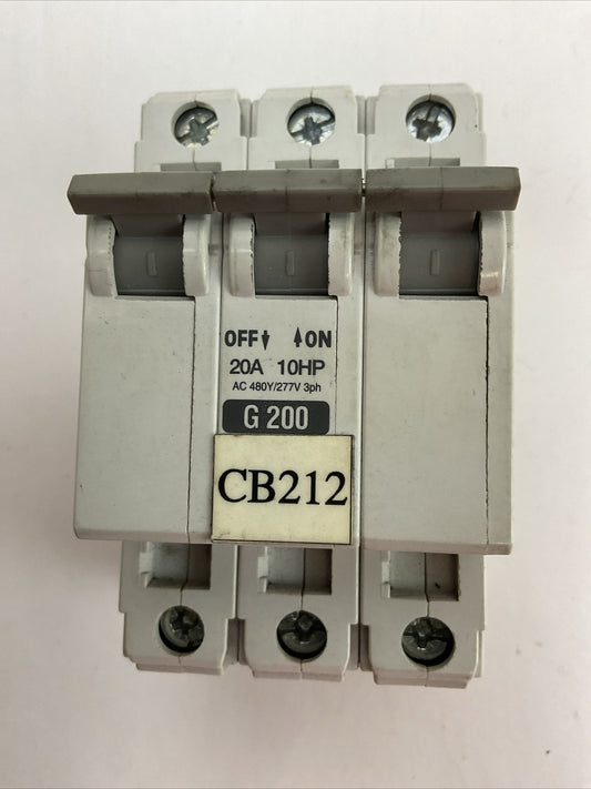 ALLEN BRADLEY 1492-CB3G200 MANUAL MOTOR CONTROLLER 20A 10HP 3P 480Y/277VAC SER C