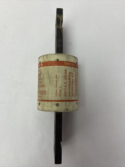 GOULD SHAWMUT A4BY1600 AMP-TRAP FUSE 1600AMP 600VAC FORM 480 TYPE 55BA