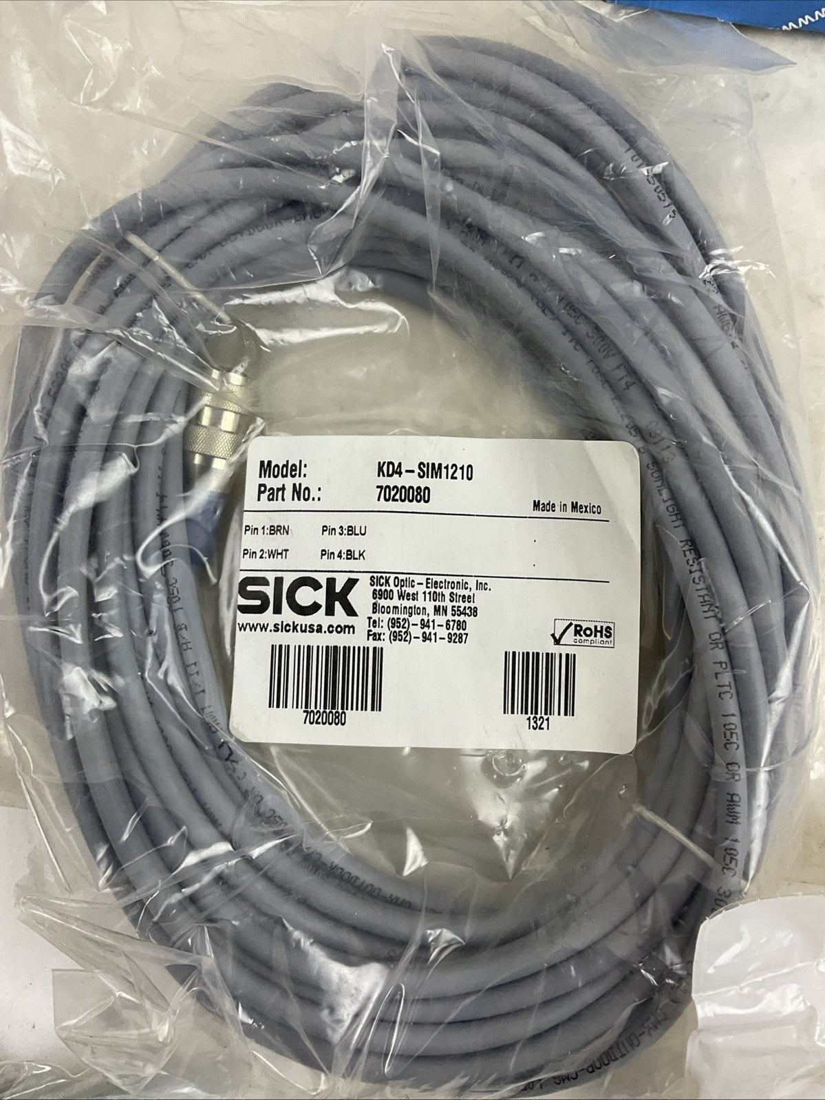 SICK 2034693 OPS SENSOR KIT WL18-3P430 KD4-SIM1210 PL50A 2056941 2009317