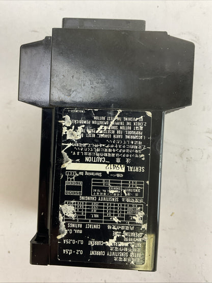 MITSUBISHI NV-ZS EARTH LEAKAGE RELAY 0.2-0.5A 100-200VAC