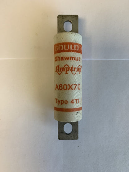 Gould Shawmut Amp-trap A60X70 Type 4TI 70A 600V Fuse "Lot of 3"