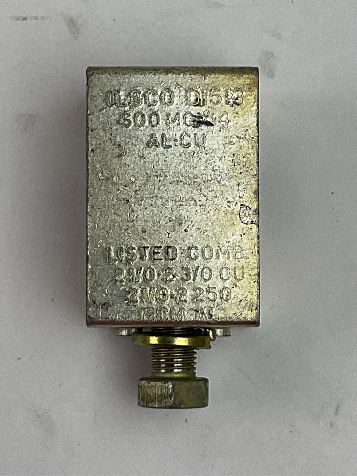 ILSCO D1513 TERMINAL LUGS 600MCM-4 AL-CU (LOT OF 3)