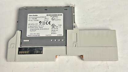 ALLEN BRADLEY 1734-OB8 PLC MODULE SER.C W/1734-TOP BASE SER.A ***LOTOF3***