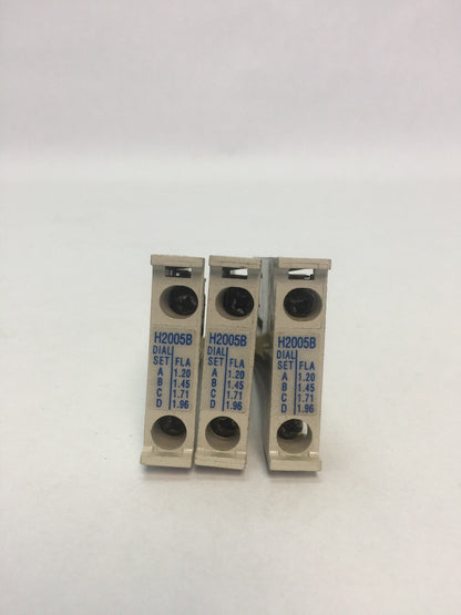 CUTLER HAMMER H2005B-3 FREEDOM SERIES HEATER PACK (SET OF THREE) 1.20-1.96 AMP
