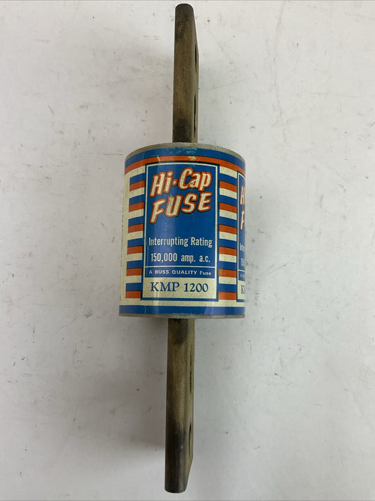 BUSSMANN KMP 1200 HI-CAP FUSE 500VAC INTERRUPTING RATING 150,000 amp a.c.