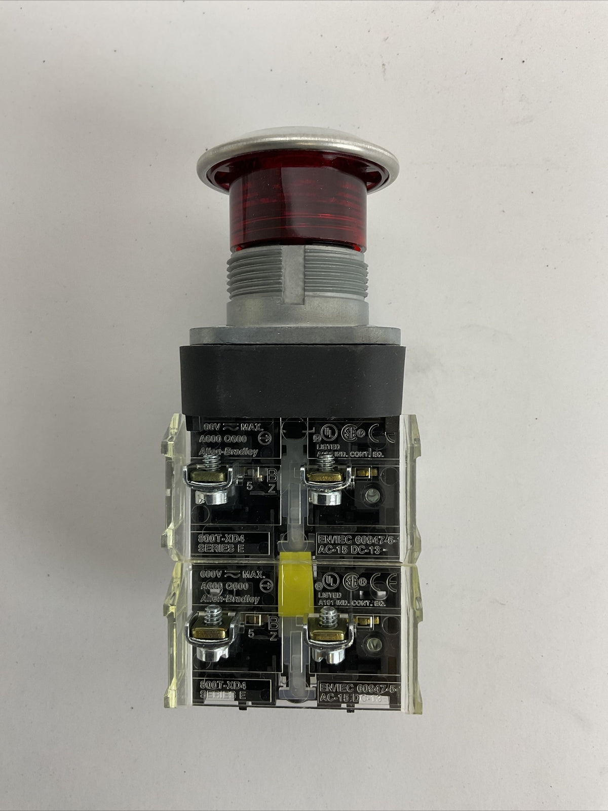 ALLEN BRADLEY 800T-FXQ24RA5 SER T 2-POS PUSH-PULL 24V RED ILLUMINATED TYPE 4,13