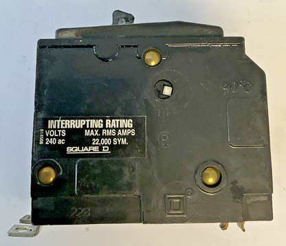 SQUARE D QOM320 CIRCUIT BREAKER 240VAC 22KA 3POLE 20A