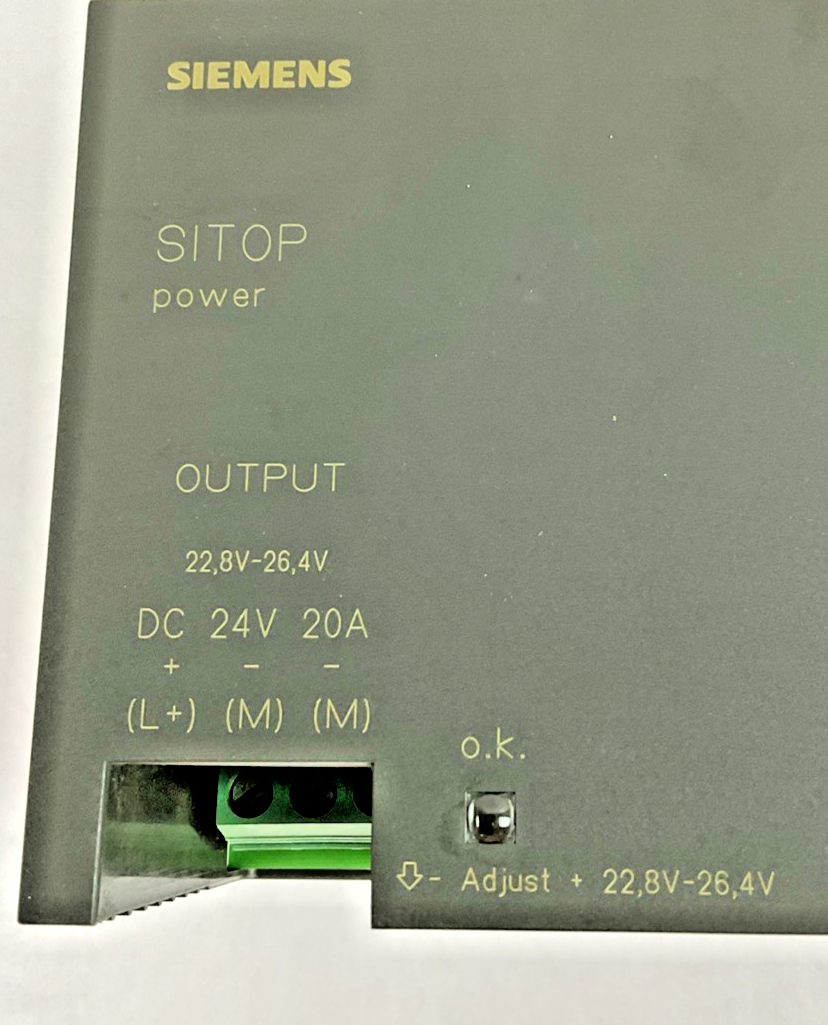 SIEMENS 6EP1 336-2BA00 POWER SUPPLY 120/230V 50/60HZ 20A 24VDC