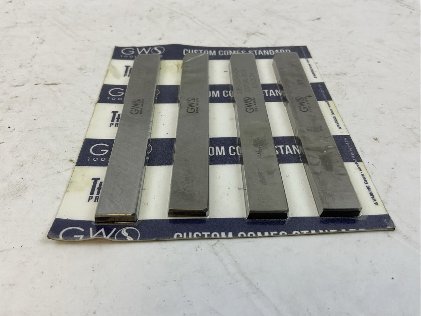 GWO TOOL GROUP 295-10245-D4 257510-0128 TOOL BLADE (LOT OF 4)