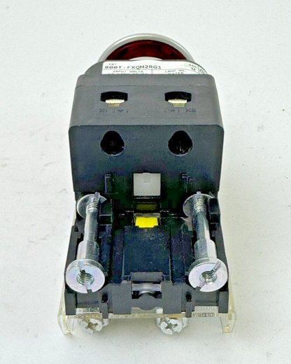 ALLEN-BRADLEY - 800T-FXQH2RG1 SER. U - RED PUSH/PULL BUTTON W/ BLOCK - NO BULB
